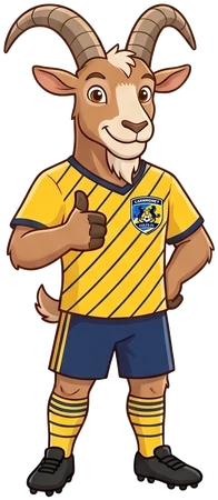 Virgil van Goat giving a thumbs up
